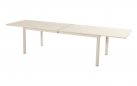 Bezowy stół rozkładany na taras Hartman KYRA 224–343 × 100 cm aluminium i blat ceramiczny