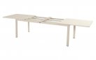 Bezowy stół rozkładany na taras Hartman KYRA 224–343 × 100 cm aluminium i blat ceramiczny