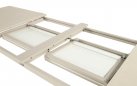 Bezowy stół rozkładany na taras Hartman KYRA 224–343 × 100 cm aluminium i blat ceramiczny