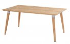 Stół ogrodowy Hartman SOPHIE 170×100 cm – blat teak, obręcze nóg w 3 kolorach, elegancki design