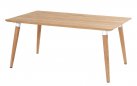 Stół ogrodowy Hartman SOPHIE 170×100 cm – blat teak, obręcze nóg w 3 kolorach, elegancki design
