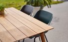 Stół ogrodowy Hartman SOPHIE 170×100 cm – blat teak, obręcze nóg w 3 kolorach, elegancki design