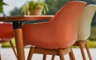 Stół ogrodowy Hartman SOPHIE 170×100 cm – blat teak, obręcze nóg w 3 kolorach, elegancki design