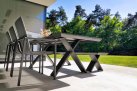 Aluminiowy stół ogrodowy 220 cm z blatem HPL  XANADU Antracyt