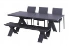 Aluminiowy stół ogrodowy 220 cm z blatem HPL  XANADU Antracyt