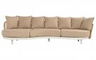 BJORN 286 Sofa ogrodowa Hartman lounge rope aluminium biała