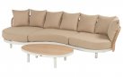 BJORN 286 Sofa ogrodowa Hartman lounge rope aluminium biała