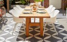 Stół ogrodowy Hartman YASMANI 240×100 cm – teak naturalny, konstrukcja z litego drewna, klasyczny de