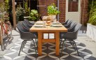 Stół ogrodowy Hartman YASMANI 240×100 cm – teak naturalny, konstrukcja z litego drewna, klasyczny de