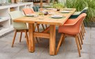 Stół ogrodowy Hartman YASMANI 240×100 cm – teak naturalny, konstrukcja z litego drewna, klasyczny de