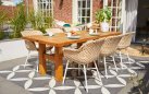Stół ogrodowy Hartman YASMANI 240×100 cm – teak naturalny, konstrukcja z litego drewna, klasyczny de