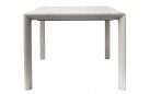 NAXOS beżowy stół ogrodowy aluminiowy rozkładany 160–240×90