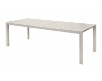 NAXOS beżowy stół ogrodowy aluminiowy rozkładany 160–240×90