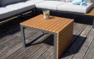 SAINT TROPEZ zestaw ogrodowy narożny aluminium resin wood antracytowy