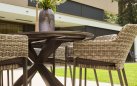 XANDER 220 Grafitowy stół ogrodowy owalny na taras Hartman aluminiowy z ceramicznym blatem antracyt lub biały