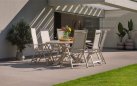 XANDER 220 Jasnobezowy stół ogrodowy owalny na taras Hartman aluminiowy z ceramicznym blatem antracyt lub biały