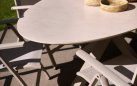 XANDER 220 Jasnobezowy stół ogrodowy owalny na taras Hartman aluminiowy z ceramicznym blatem antracyt lub biały