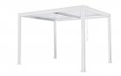 Pergola lamelowa aluminiowa 4×4 m TEXAS z regulacją i odpływem – biały