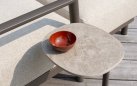 Stolik boczny na jednej nodze wsuwany SOFIE blat ceramiczny