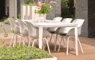 FAUSTUS 220 Stół ogrodowy na taras Hartman aluminiowy ceramiczny blat kolor biały