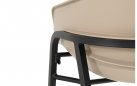 Kolor taupe krzesło ogrodowe regulowane TUBB Hartman aluminiowe z poduszką