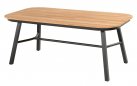 Stół ogrodowy Hartman TUBB 185×100 aluminium + teak, meble na taras elegancki stół ogrodowy