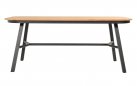Stół ogrodowy Hartman TUBB 185×100 aluminium + teak, meble na taras elegancki stół ogrodowy