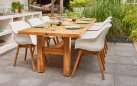 Stół ogrodowy Hartman YASMANI 300×100 cm – teak naturalny, konstrukcja z litego drewna, wyjątkowa tr