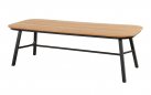 Stół ogrodowy TUBB 240×100 Hartman aluminiowy blat teakowy antracyt stół na taras nowoczesny