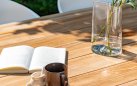 Stół ogrodowy TUBB 240×100 Hartman aluminiowy blat teakowy antracyt stół na taras nowoczesny