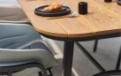 Stół ogrodowy TUBB 240×100 Hartman aluminiowy blat teakowy antracyt stół na taras nowoczesny