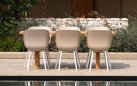Beżowe krzesło ogrodowe SOPHIE Le Soleil Element Hartman recyklingowy plastik aluminium wiele kolorów 