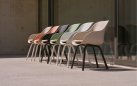 Taupe krzesło ogrodowe SOPHIE Le Soleil Element Hartman recyklingowy plastik aluminium wiele kolorów 