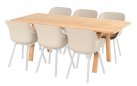 Taupe krzesło ogrodowe SOPHIE Le Soleil Element Hartman recyklingowy plastik aluminium wiele kolorów 