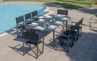 SAN DONATO stół ogrodowy aluminiowy antracyt rozkładany 160–240×102