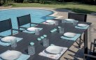 SAN DONATO stół ogrodowy aluminiowy antracyt rozkładany 160–240×102