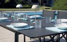 SAN DONATO stół ogrodowy aluminiowy antracyt rozkładany 160–240×102