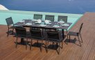 SAN DONATO stół ogrodowy aluminiowy antracyt rozkładany 160–240×102