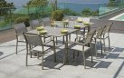 SAN DONATO stół ogrodowy aluminiowy taupe rozkładany 160–240×102