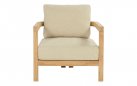 Fotel lounge ogrodowy  MOIRA Hartman teakowy poduszki weatherready 81x78x60 meble na taras i do ogro