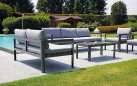 MARSIGLIA fotel ogrodowy aluminiowy z poduszką antracyt