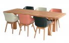 2x Krzesło ogrodowe SOPHIE Hartman z podstawą z drewna teak i ergonomiczne siedzisko ciepły zielony stonowana ziemnocielony