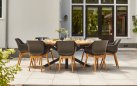 2x Krzesło ogrodowe SOPHIE Hartman z podstawą z drewna teak i ergonomiczne siedzisko czarne