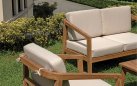RIACE zestaw wypoczynkowy ogrodowy teak FSC 2 fotele sofa stolik