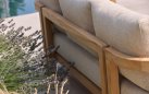 Zestaw ogrodowy lounge MOIRA Hartman teak 5 osobowy sofa 2 fotele 2 stoliki poduszki weatherready 20