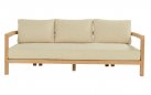 Sofa 3 osobowa MOIRA Hartman teakowa poduszki weatherready 205x81x60 meble ogrodowe i na taras