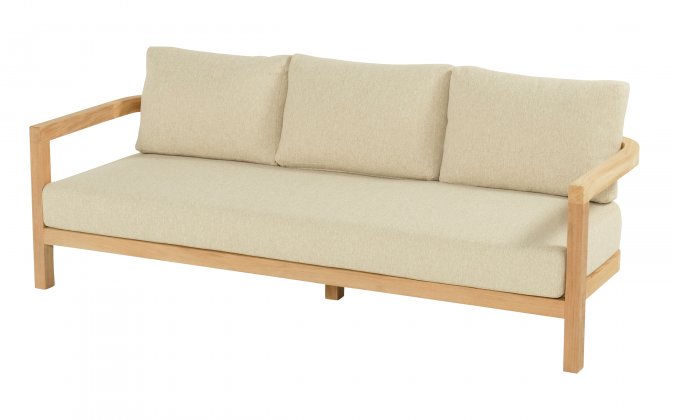 Sofa 3 osobowa MOIRA Hartman teakowa poduszki weatherready 205x81x60 meble ogrodowe i na taras