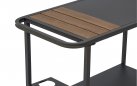 CARRELLO wózek ogrodowy serwisowy 84×41×70 metal kompozyt drewna antracyt