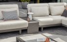 Santorini Rope AppleBee narożnik ogrodowy aluminiowy 318×240 cm z poduszkami BEE WETT® i stolikiem ceramicznym