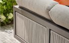 Santorini Rope AppleBee narożnik ogrodowy aluminiowy 318×240 cm z poduszkami BEE WETT® i stolikiem ceramicznym